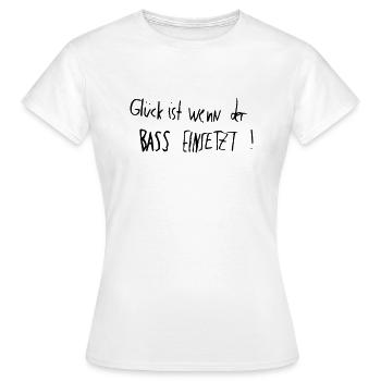 Bass - Frauen T-Shirt - Weiß - Vorne - AI Model Female 172 dark (172cm)