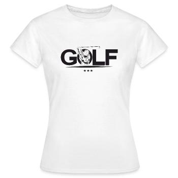 Golf Logo Crossgolf Outdoor Sport Golfer Spieler - Frauen T-Shirt - Weiß - Vorne - AI Model Female 172 dark (172cm)