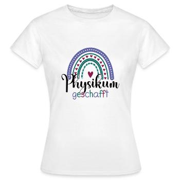 Physikum geschafft!!! Medizinstudent Universität - Frauen T-Shirt - Weiß - Vorne - AI Model Female 172 dark (172cm)