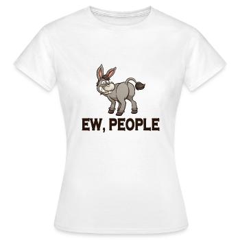 Maman âne - T-shirt Femme - blanc - Devant - AI Model Female 172 dark (172cm)