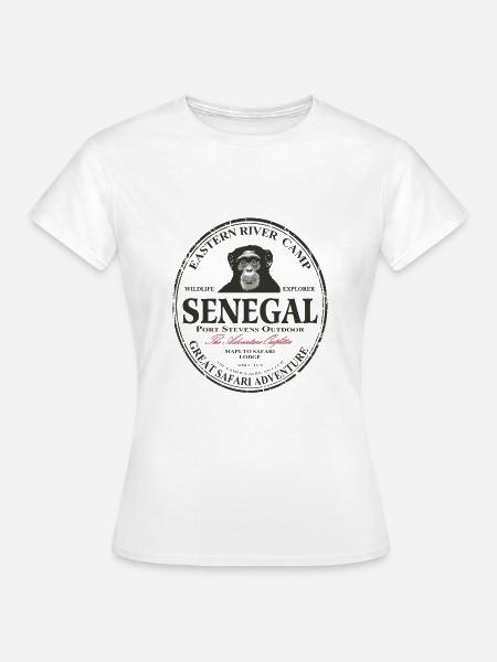 Senegal - Schimpanse - Frauen T-Shirt - Weiß