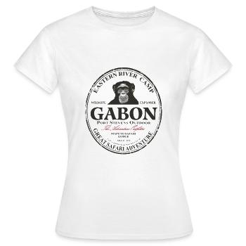 Gabon chimpanzee - Women's T-Shirt - white - Front - AI Model Female 172 dark (172cm)