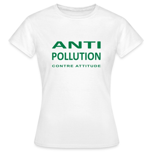 LOGO ANTI-POLLUTION - T-shirt Femme