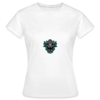 Roaring lion - Women's T-Shirt - white - Front - AI Model Female 172 dark (172cm)