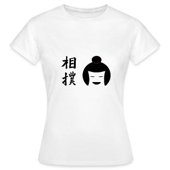 Asie - T-shirt Femme - blanc - Devant - AI Model Female 172 dark (172cm)