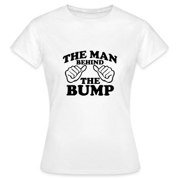 The man behind the bump - Women's T-Shirt - white - Front - AI Model Female 172 dark (172cm)