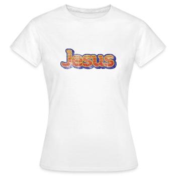 Jésus - T-shirt Femme - blanc - Devant - AI Model Female 172 dark (172cm)