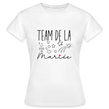 Wife Bride Team for a Bachelorette Party Team Bride - Women's T-Shirt - white - Front - AI Model Female 172 dark (172cm)