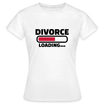 Scheidung - Frauen T-Shirt - Weiß - Vorne - AI Model Female 172 dark (172cm)