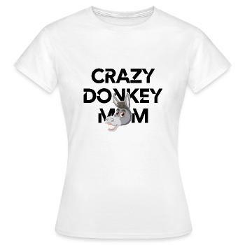 Maman âne - T-shirt Femme - blanc - Devant - AI Model Female 172 dark (172cm)