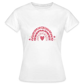 Rosa Oktober 2024 Brustkrebsmonat - Frauen T-Shirt - Weiß - Vorne - AI Model Female 172 dark (172cm)