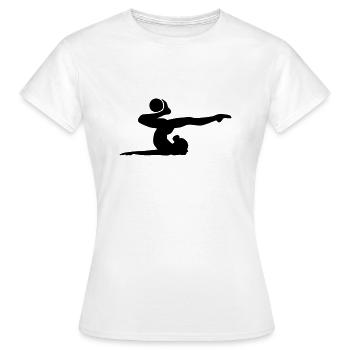 Gymnastik - Frauen T-Shirt - Weiß - Vorne - AI Model Female 172 dark (172cm)