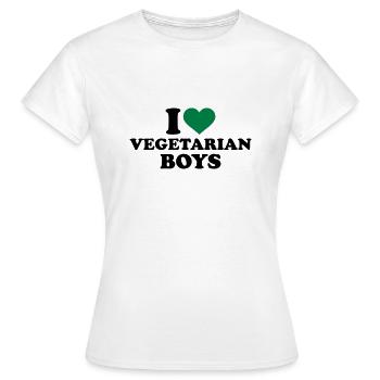 Vegetarier - Frauen T-Shirt - Weiß - Vorne - AI Model Female 172 dark (172cm)