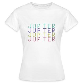 Jupiter Planet - Frauen T-Shirt - Weiß - Vorne - AI Model Female 172 dark (172cm)