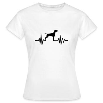 Vizsla - Frauen T-Shirt - Weiß - Vorne - AI Model Female 172 dark (172cm)