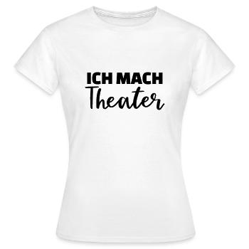 Theater - Frauen T-Shirt - Weiß - Vorne - AI Model Female 172 dark (172cm)