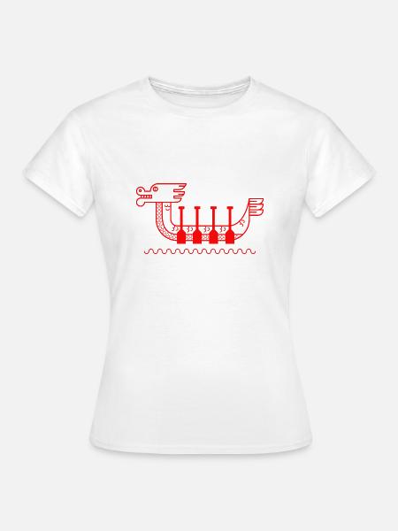 drachenboot chinesisches drachenboot-fest - Frauen T-Shirt - Weiß