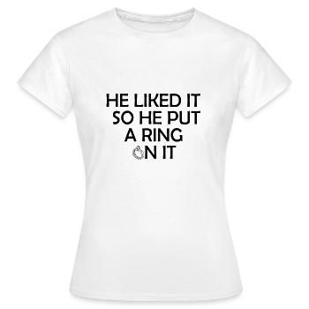 Hen party - Women's T-Shirt - white - Front - AI Model Female 172 dark (172cm)