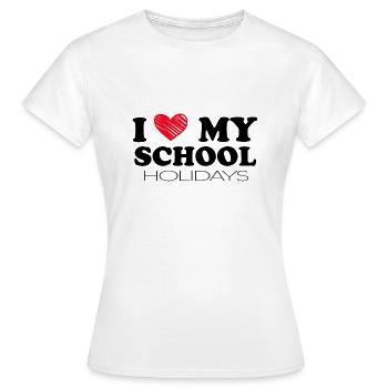 School holidays, school, class trips and farm breaks - Women's T-Shirt - white - Front - AI Model Female 172 dark (172cm)