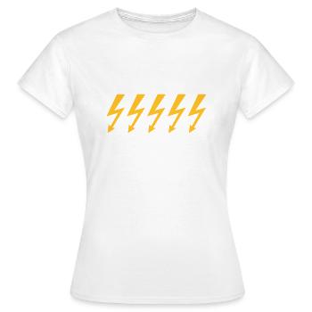 lightning - Women's T-Shirt - white - Front - AI Model Female 172 dark (172cm)
