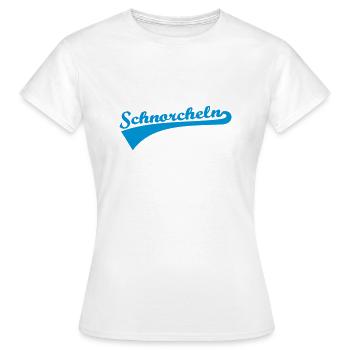 Schnorcheln - Frauen T-Shirt - Weiß - Vorne - AI Model Female 172 dark (172cm)