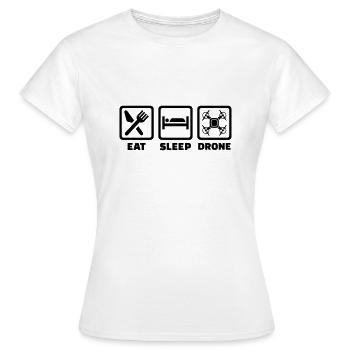 Drohne - Frauen T-Shirt - Weiß - Vorne - AI Model Female 172 dark (172cm)