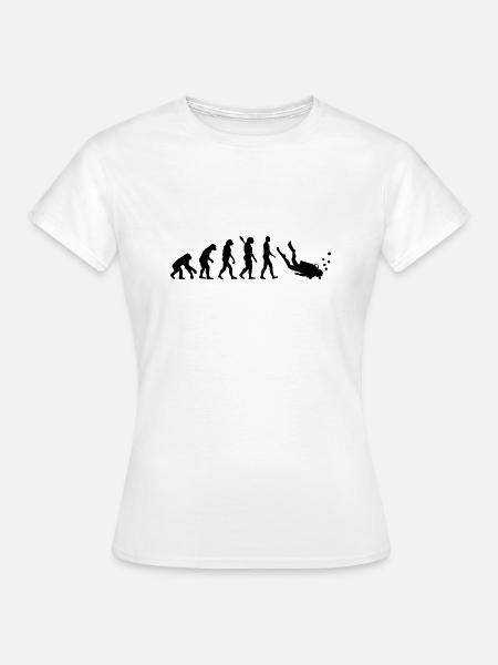 Évolution Plongée - T-shirt Femme - blanc