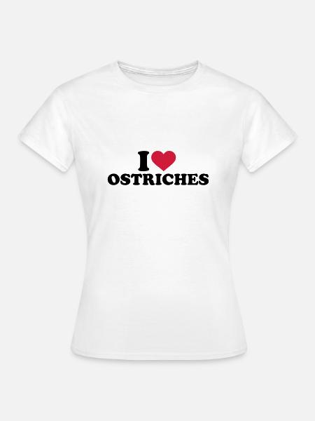 Strauß - Frauen T-Shirt - Weiß