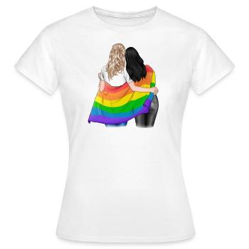 SuperCorp - Proud Women - Frauen T-Shirt - Weiß - Vorne - AI Model Female 172 dark (172cm)