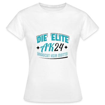 Abschlussklasse 2024 Schulabschluss Abitur Matura - Frauen T-Shirt - Weiß - Vorne - AI Model Female 172 dark (172cm)