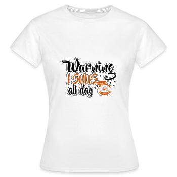 Snus sans fumée anti-fumeurs nicotiniques non-fumeurs - T-shirt Femme - blanc - Devant - AI Model Female 172 dark (172cm)