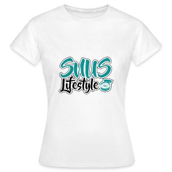 Snus sans fumée anti-fumeurs nicotiniques non-fumeurs - T-shirt Femme - blanc - Devant - AI Model Female 172 dark (172cm)