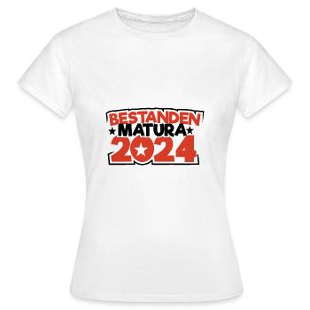 Matura 2024 Maturareise Maturafeier Maturant - Frauen T-Shirt - Weiß - Vorne - AI Model Female 172 dark (172cm)