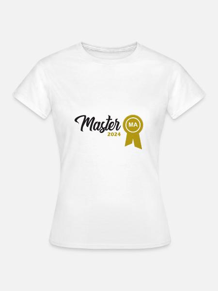 Master 2024 Masterabschluss Sponsion Promotion - Frauen T-Shirt - Weiß
