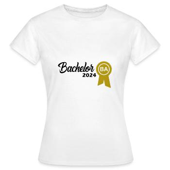Baccalauréat 2024 Diplôme d’études supérieures - T-shirt Femme - blanc - Devant - AI Model Female 172 dark (172cm)