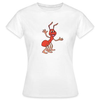Fourmi - Fourmi de feu - T-shirt Femme - blanc - Devant - AI Model Female 172 dark (172cm)