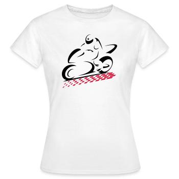 SPEED BIKE - Women's T-Shirt - white - Front - AI Model Female 172 dark (172cm)