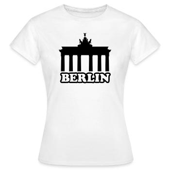 BERLIN BT - T-shirt Femme - blanc - Devant - AI Model Female 172 dark (172cm)