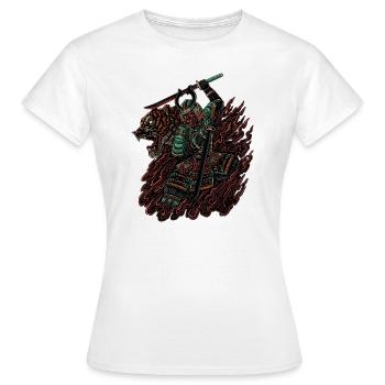 Tiger Ninja | Yōkai-Serie - Frauen T-Shirt - Weiß - Vorne - AI Model Female 172 dark (172cm)