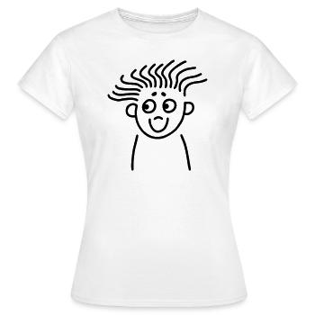 Klasse Frisur - Frauen T-Shirt - Weiß - Vorne - AI Model Female 172 dark (172cm)