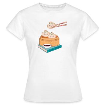 Dim sum - Women's T-Shirt - white - Front - AI Model Female 172 dark (172cm)
