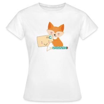 Fuchs-Post - T-shirt Femme - blanc - Devant - AI Model Female 172 dark (172cm)
