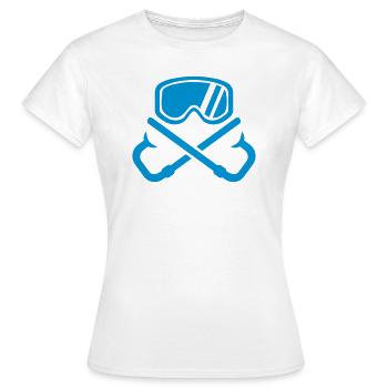 Schnorcheln - Frauen T-Shirt - Weiß - Vorne - AI Model Female 172 dark (172cm)