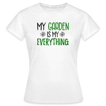 Jardin en disant - T-shirt Femme - blanc - Devant - AI Model Female 172 dark (172cm)