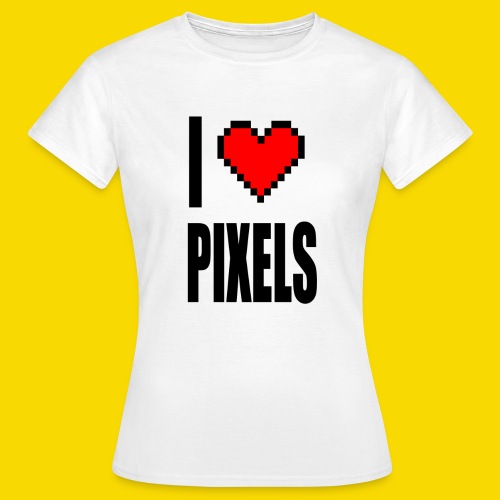 I Love Pixels - Koszulka damska