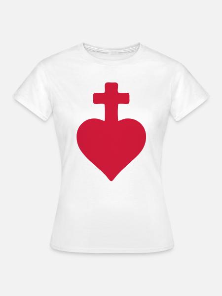 Herz Vendée - Frauen T-Shirt - Weiß