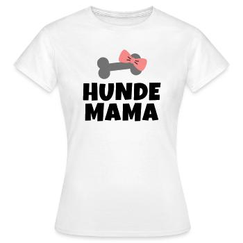 Hunde Mama - Frauen T-Shirt - Weiß - Vorne - AI Model Female 172 dark (172cm)