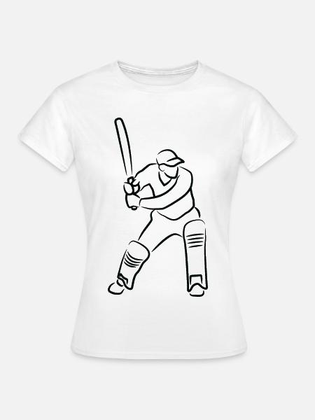 Cricket Kerl - Frauen T-Shirt - Weiß