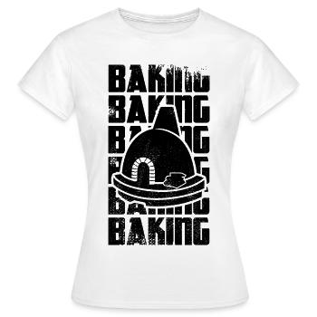 Bake - Women's T-Shirt - white - Front - AI Model Female 172 dark (172cm)