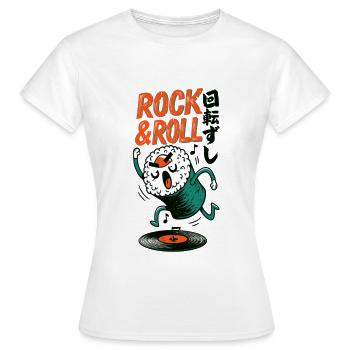 Rock Roll Sushi  - Frauen T-Shirt - Weiß - Vorne - AI Model Female 172 dark (172cm)